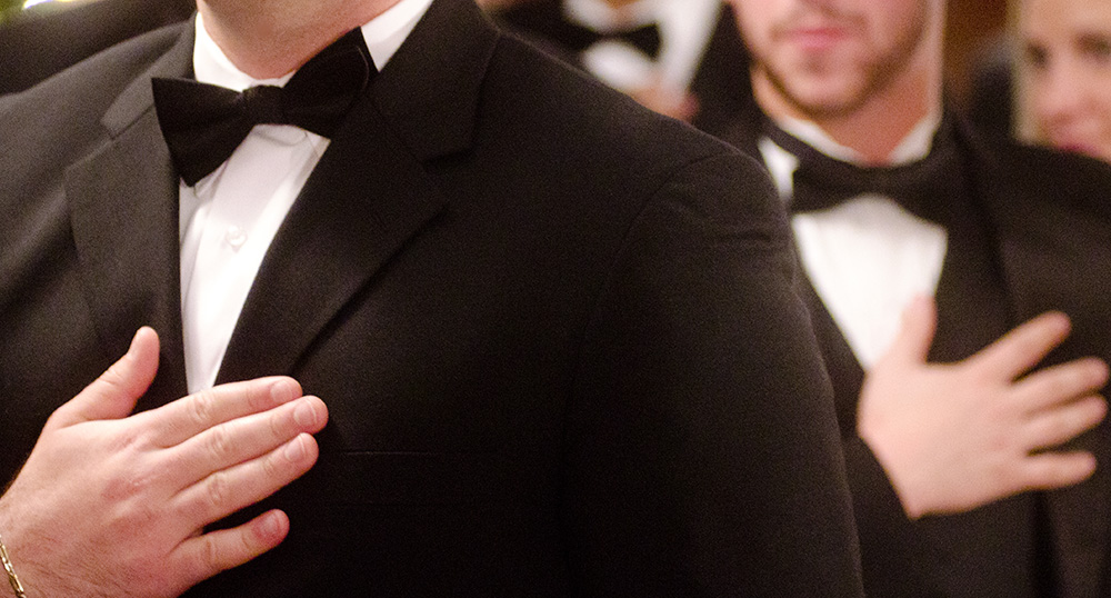 Pictured are intelligence majors at the Spies in Black Ties event. | Photo by Chris Rolinson